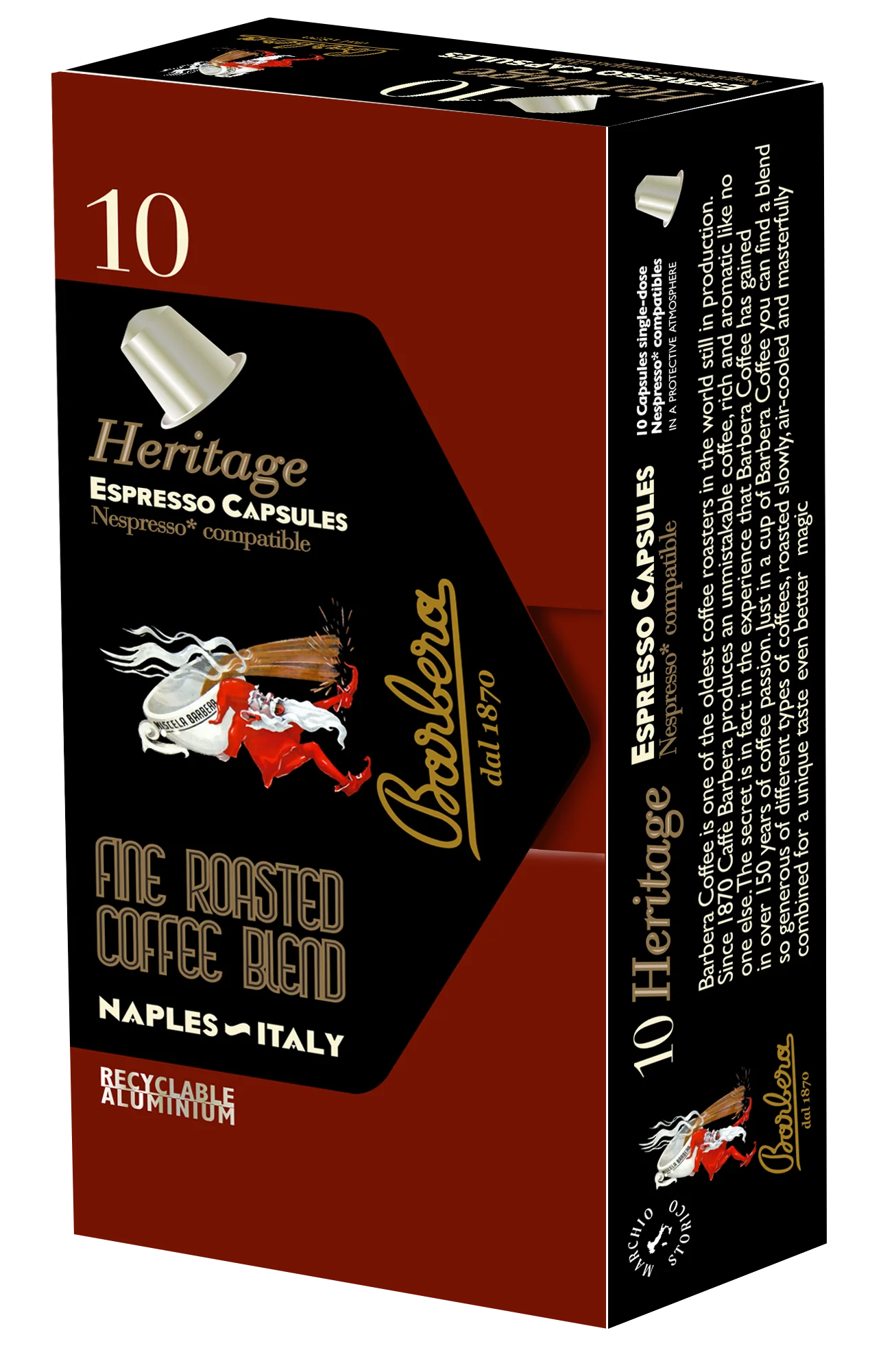 Barbera Heritage Nespresso®* kompatible Kapseln