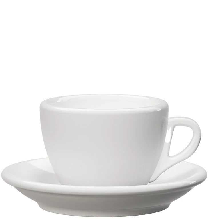 Cappuccinotasse weiß - dickwandig