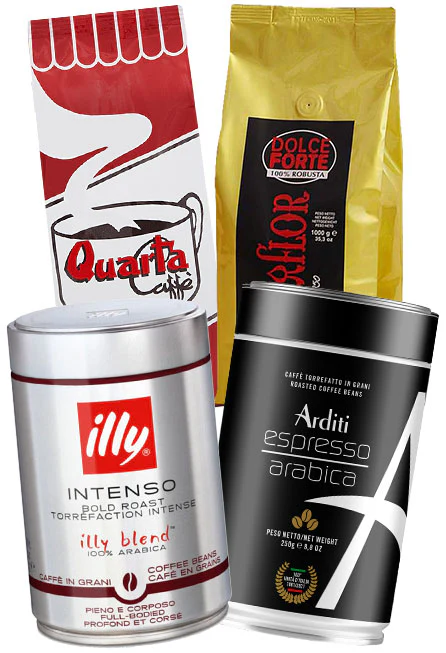 Espresso Set Bohnen - stark und kräftig