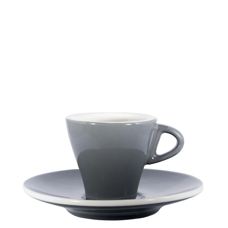 Espressotasse bunt - Quarzgrau