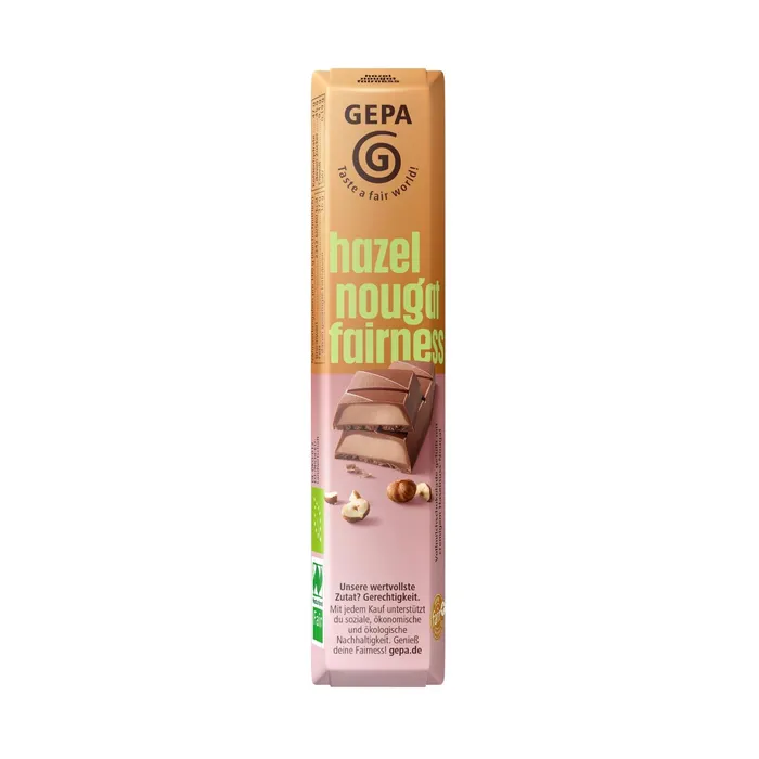 GEPA Bio Fairetta Vollmilch Haselnuss-Nougat