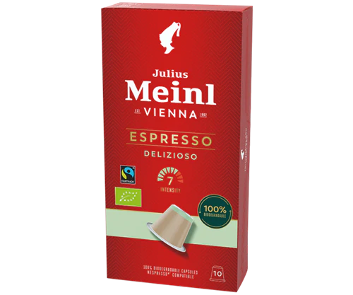 Julius Meinl Delizioso - BIO Fairtrade Nespresso®*-kompatible Kapseln
