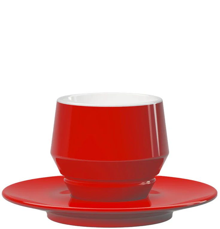 Maniko Cappuccinotasse Rot Einzeln