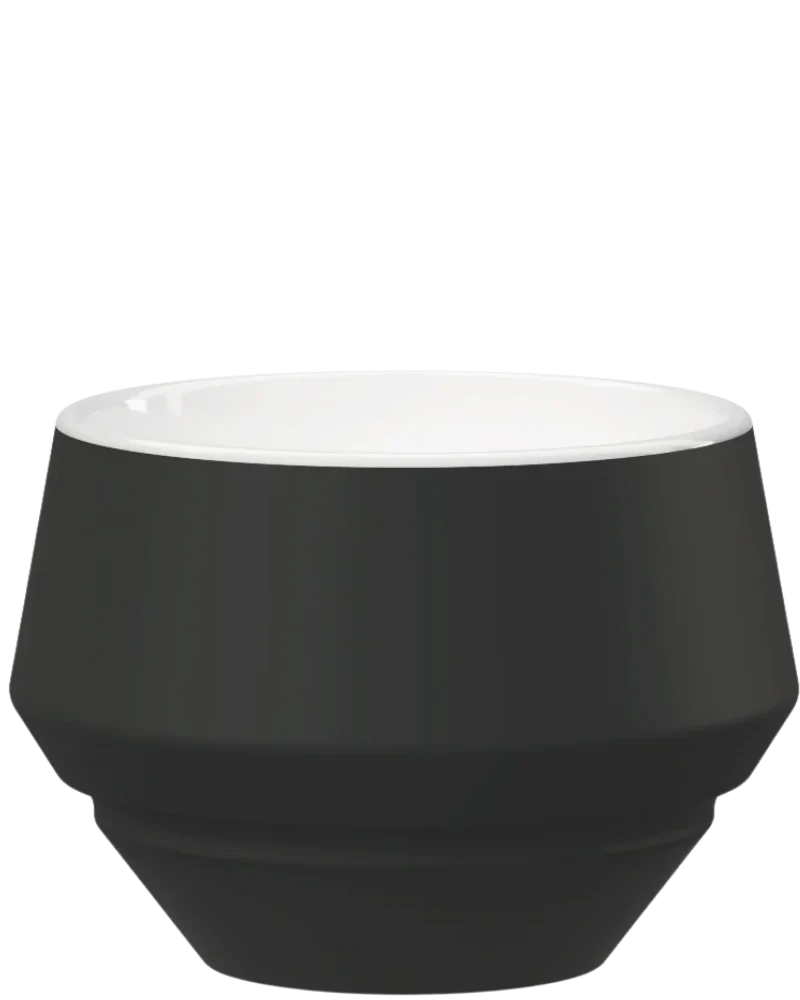 Maniko Milchkaffeetasse Schwarz matt