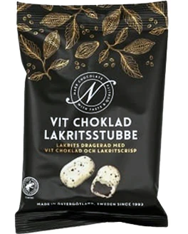 Narr Lakritsstubbe weiße Schokolade