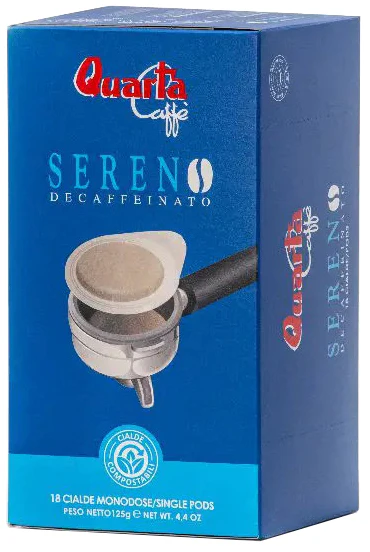 Quarta Caffè koffeinfreie ESE Pads Sereno Decaffeinato