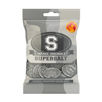 S-märke Supersalt Lakritz